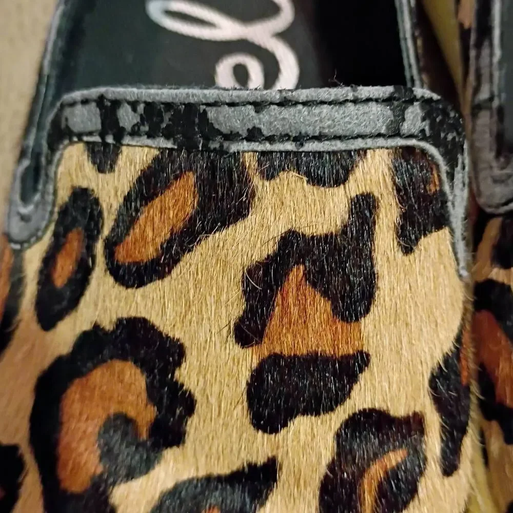 Sam Edelman Khloe Leopard Slip On Loafers size 7.5 Women's
